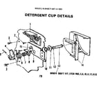 Kenmore 587701303 detergent cup diagram