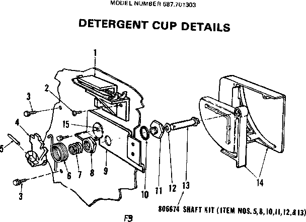 Detergent cup