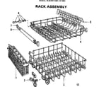 Kenmore 587701303 rack assemblies diagram