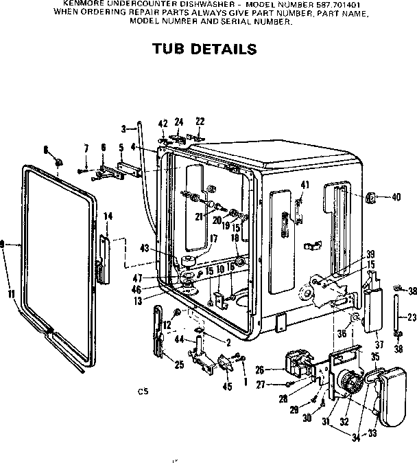 Tub details