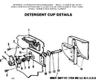 Kenmore 587701401 detergent cup details diagram