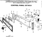 Kenmore 587701403 control panel diagram
