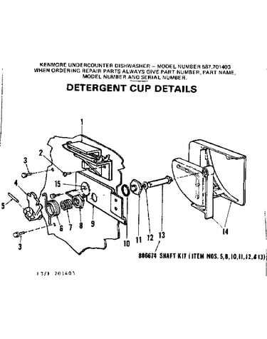 Detergent cup