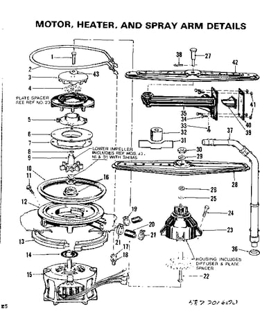 Motor heater and spray arm details