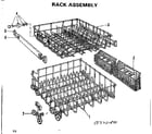 Kenmore 587701800 rack assembly diagram