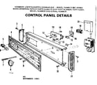 Kenmore 587701803 control panel details diagram