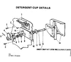 Kenmore 587701803 detergent cup details diagram
