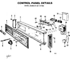 Kenmore 587701900 control panel details diagram