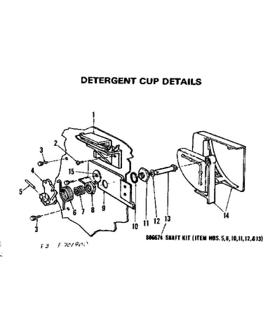 Detergent cup details