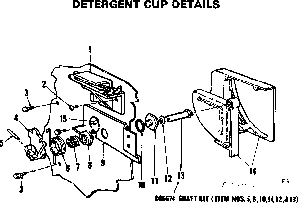 Detergent cup details