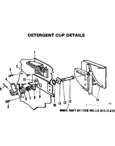 Detergent cup details