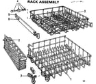 Kenmore 587701901 rack assembly diagram