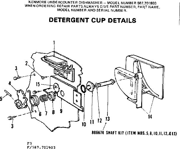Detergent cup details