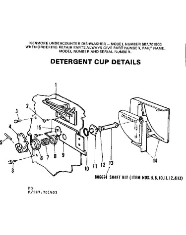 Detergent cup details