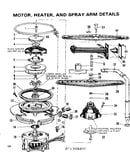 Motor, heater, and spray arm details