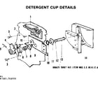 Kenmore 587702000 detergent cup details diagram