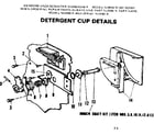 Kenmore 587702001 detergent cup details diagram