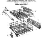 Kenmore 587702001 rack assembly diagram