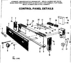 Kenmore 587702100 control panel details diagram