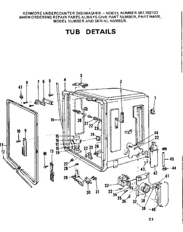 Tub details