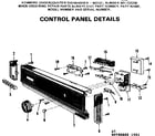 Kenmore 587702200 control panel details diagram