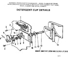 Kenmore 587702200 detergent cup detail diagram