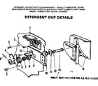 Kenmore 587702300 detergent cup details diagram