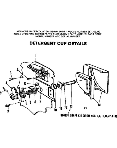 Detergent cup details