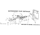 Kenmore 587703100 detergent cup details diagram