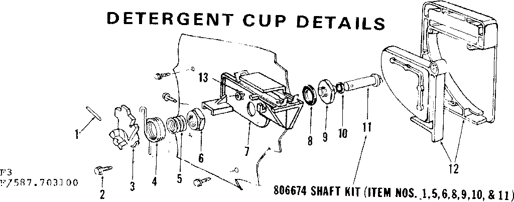 Detergent cup details