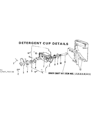 Detergent cup details