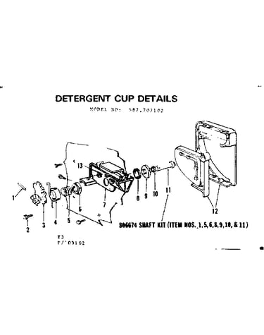 Detergent cup details