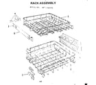 Kenmore 587703102 rack assembly diagram