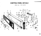 Kenmore 587703202 control panel details diagram