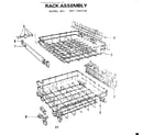 Kenmore 587703202 rack assembly diagram