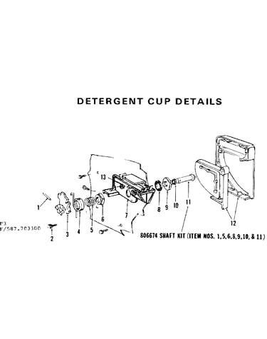 Detergent cup details