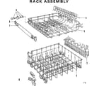 Kenmore 587703300 rack assembly diagram