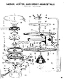 Motor, heater, and spray arm details