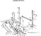 Kenmore 587703400 frame details diagram