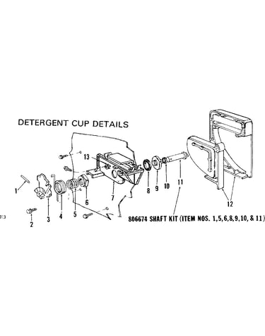 Detergent cup details