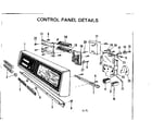 Kenmore 587703400 control panel details diagram