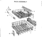 Kenmore 587703402 rack assembly diagram