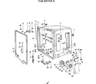 Kenmore 587703403 tub details diagram