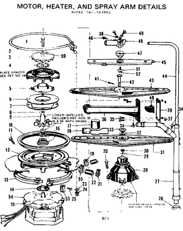 Motor heater & spray arm details