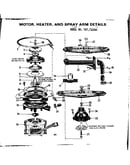 Motor, heater, and spray arm details