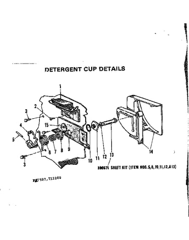 Detergent cup