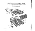 Kenmore 587712200 rack assemblies diagram