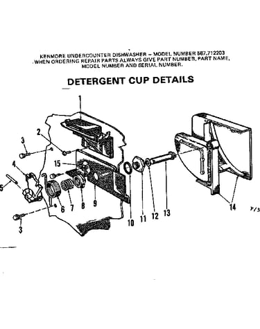 Detergent cup details