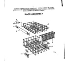 Kenmore 587712203 rack assembly diagram