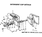 Kenmore 587712410 detergent cup diagram